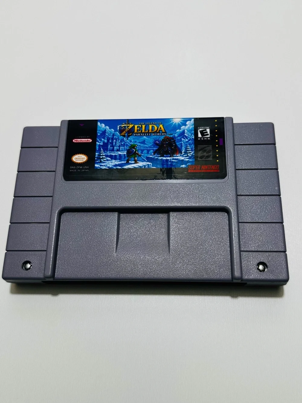Nintendo SNES Cartridge - The Legend of Zelda Parallel Worlds (Gray)